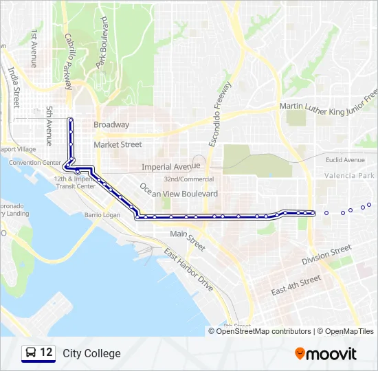 12 Bus Line Map