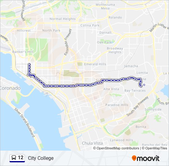 12 bus Line Map