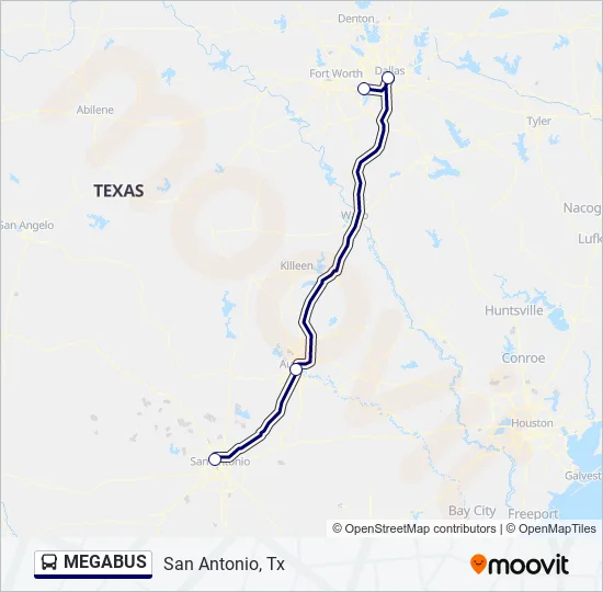 MEGABUS Bus Line Map