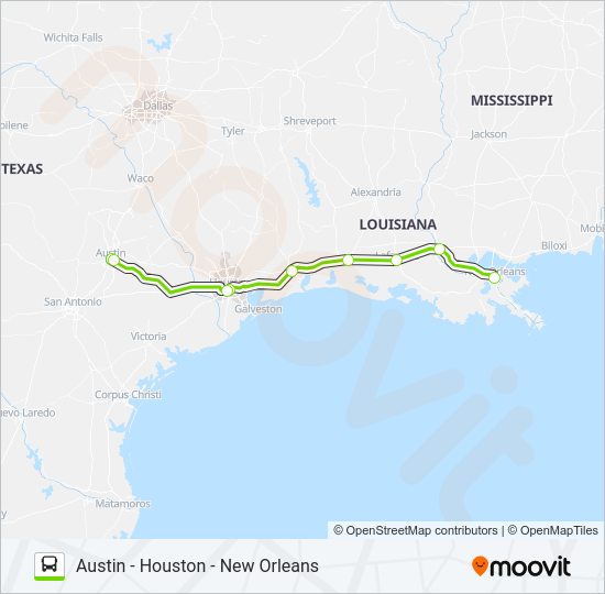 FLIXBUS 2211 Bus Line Map