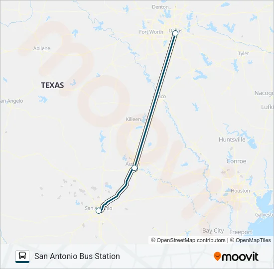 GREYHOUND US1159 Bus Line Map