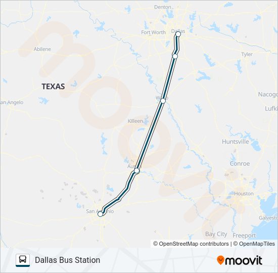 GREYHOUND US1159 Bus Line Map