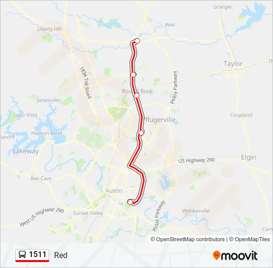 1511 Bus Line Map