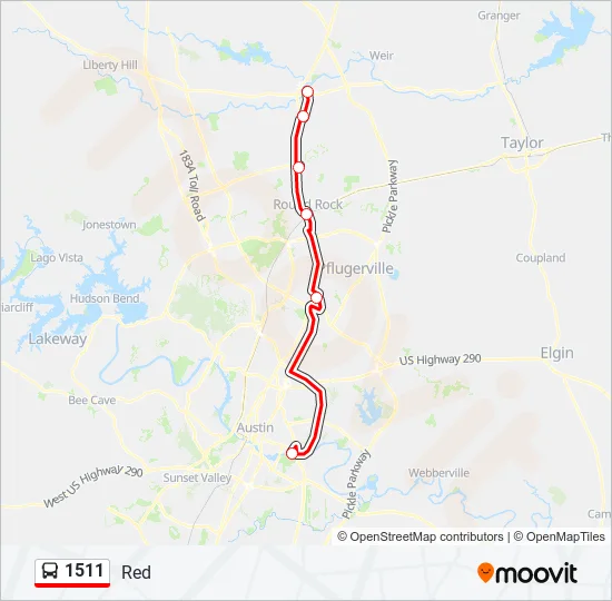 1511 Bus Line Map