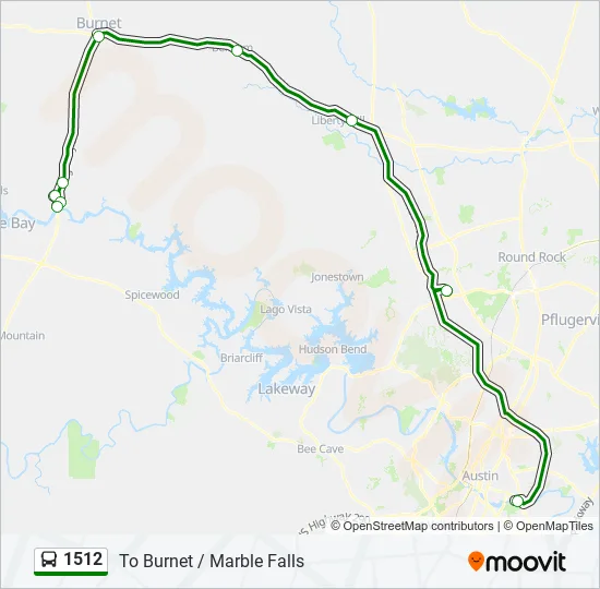 1512 Bus Line Map