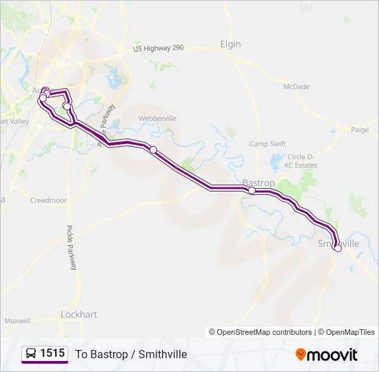 1515 Bus Line Map