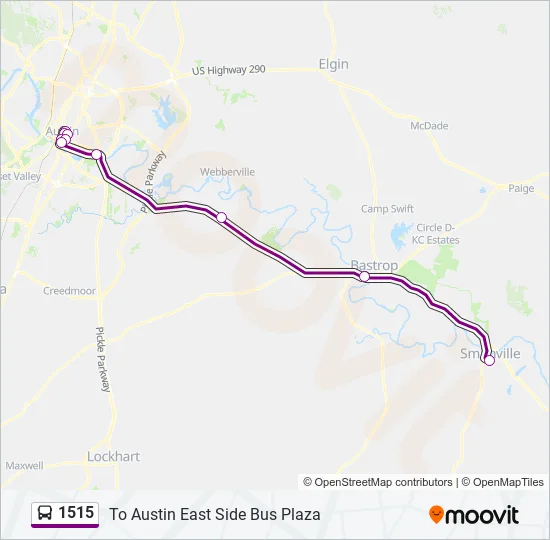 1515 Bus Line Map