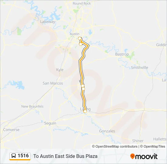 1516 Bus Line Map