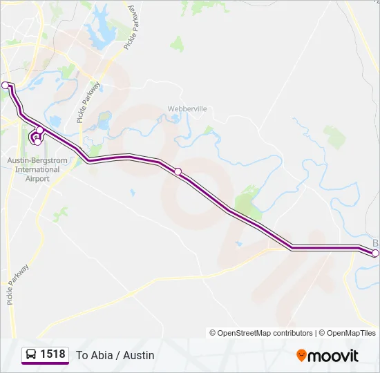 1518 Bus Line Map