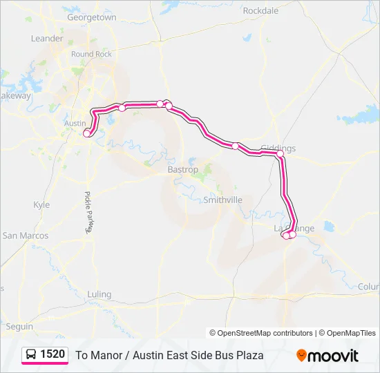 1520 Bus Line Map