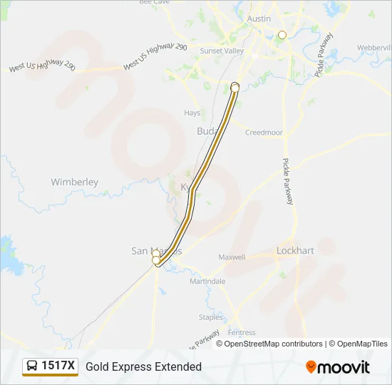 1517X Bus Line Map