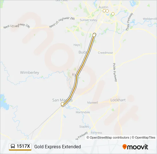 1517X Bus Line Map