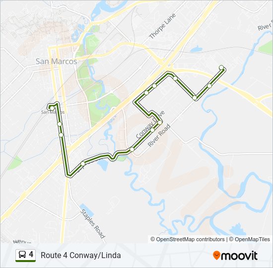 4 bus Line Map