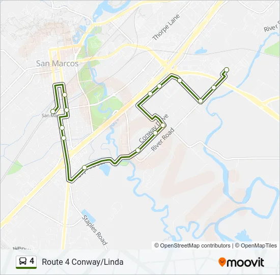 4 Bus Line Map