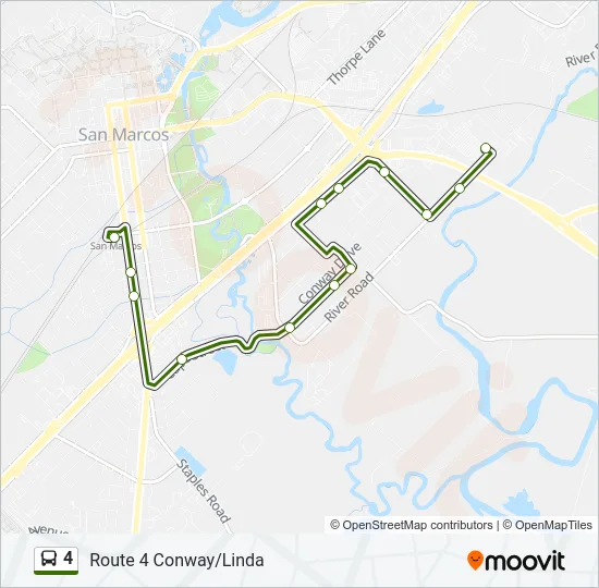 4 Bus Line Map