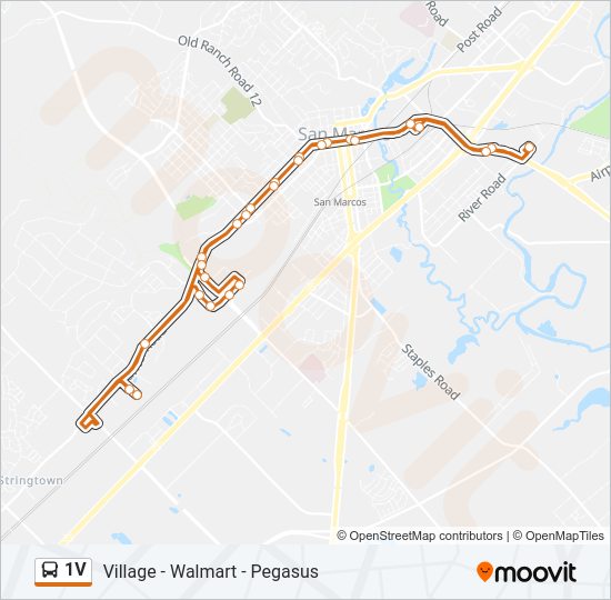 1V bus Line Map