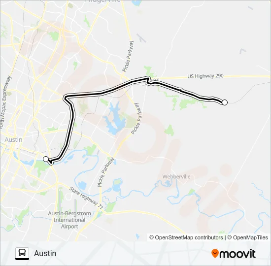 LITTIG - AUSTIN Bus Line Map