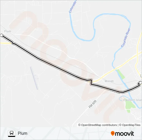 PLUM - LA GRANGE Bus Line Map