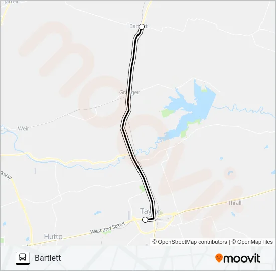 BARTLETT - TAYLOR Bus Line Map