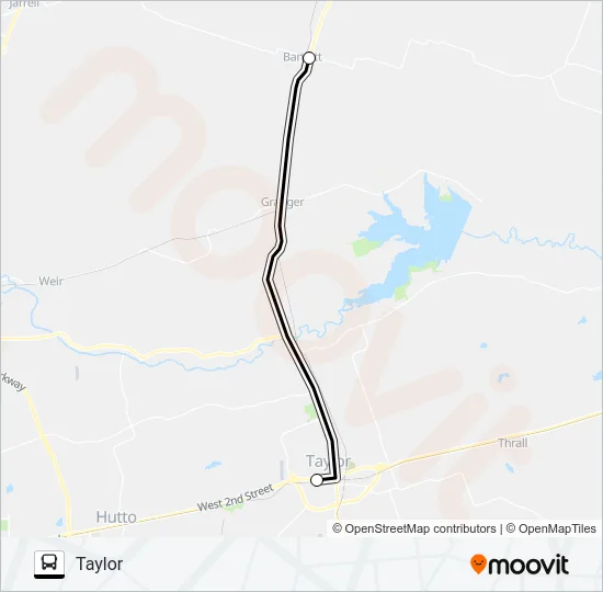 BARTLETT - TAYLOR Bus Line Map