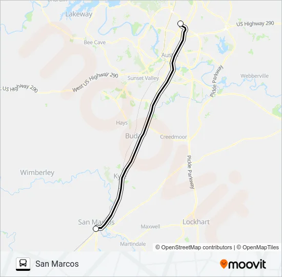 DALE - SAN MARCOS Bus Line Map