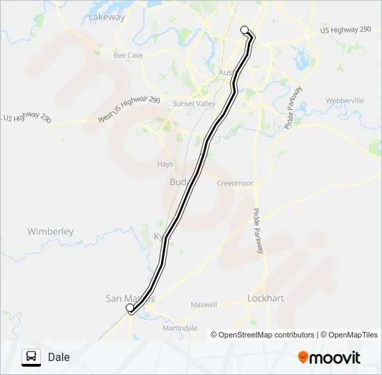 DALE - SAN MARCOS Bus Line Map