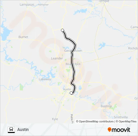 FLORENCE - AUSTIN Bus Line Map