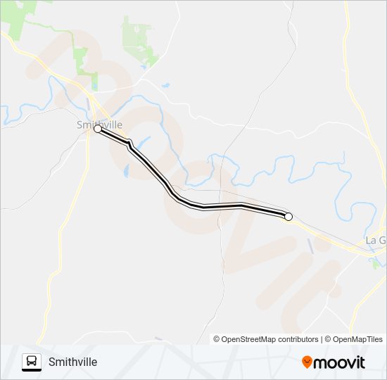 PLUM - SMITHVILLE Bus Line Map