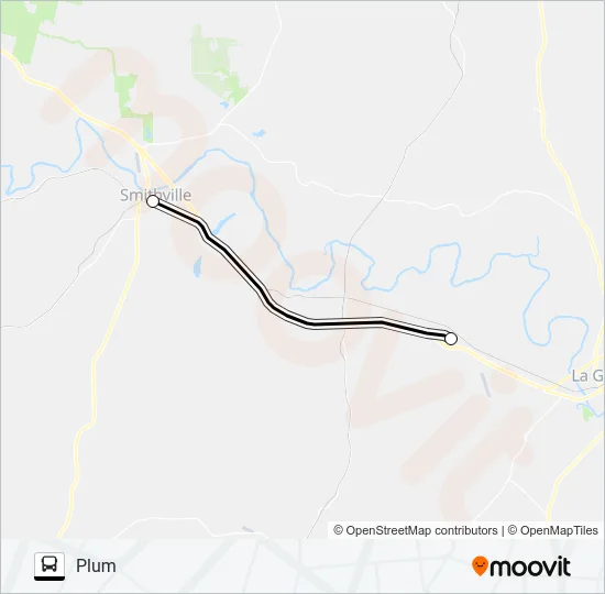 PLUM - SMITHVILLE Bus Line Map
