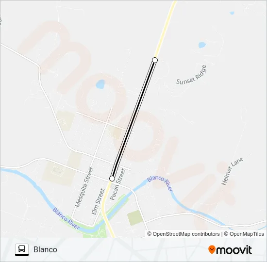 BLANCO LOCAL SERVICE Bus Line Map