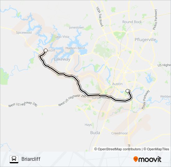 Ruta briarcliff austin: horarios, paradas y mapas - Briarcliff ...