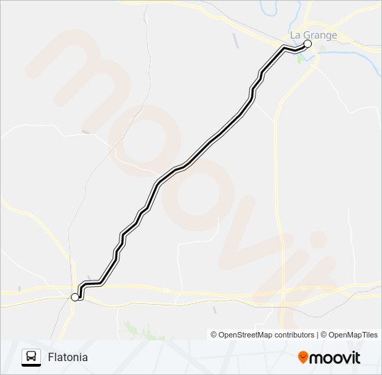 FLATONIA - LA GRANGE bus Line Map