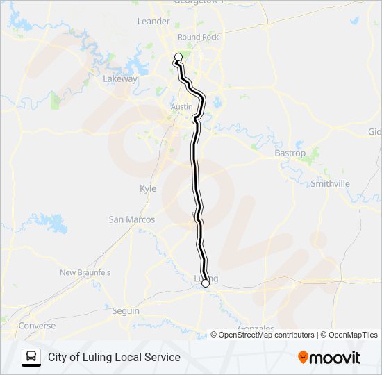 LULING  LOCAL SERVICE Bus Line Map