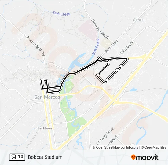 10 Bus Line Map