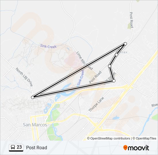 Mapa de 23 de autobús