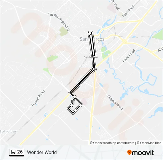 26 Bus Line Map