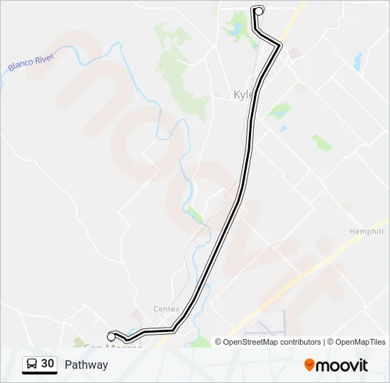 30 Bus Line Map