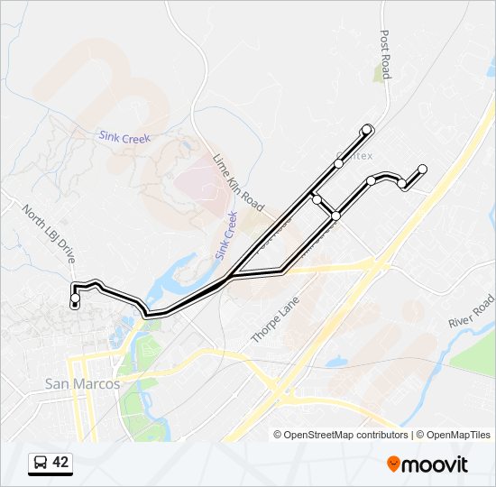 Mapa de 42 de autobús