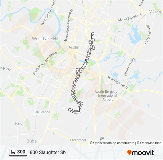 800 Bus Line Map