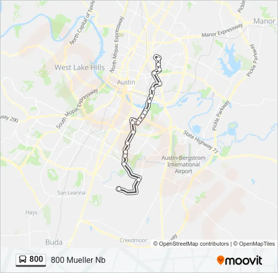 800 Bus Line Map