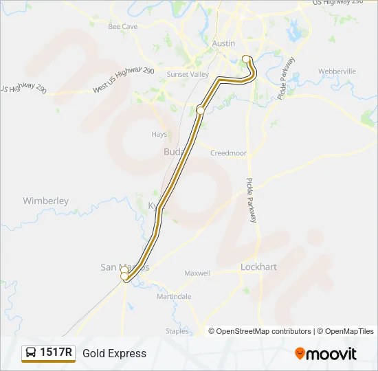 1517R Bus Line Map