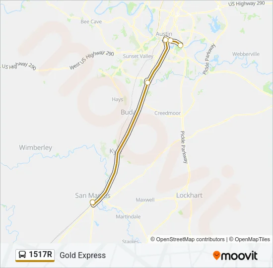 1517R Bus Line Map