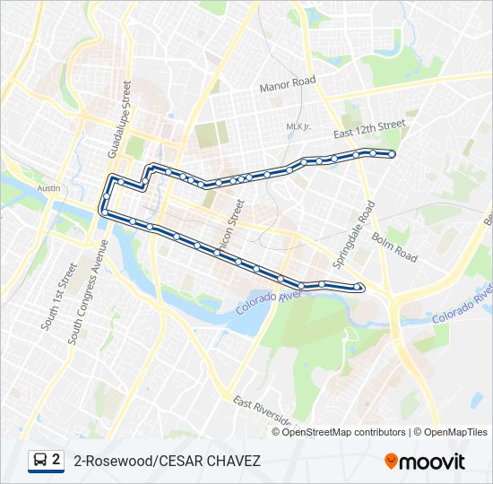 2 bus Line Map