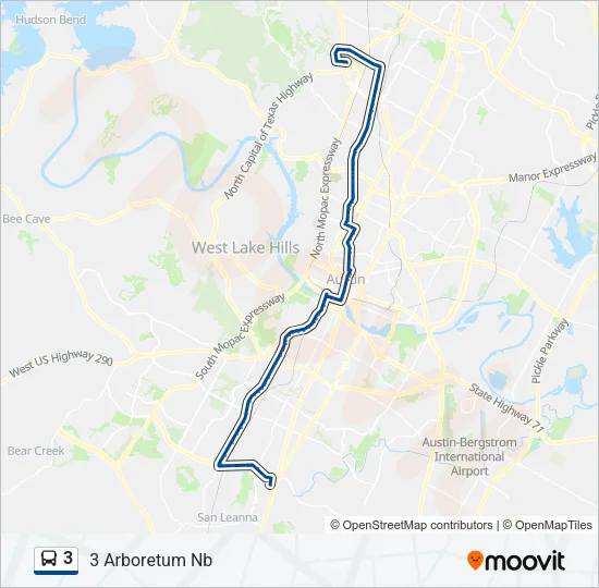 3 Bus Line Map