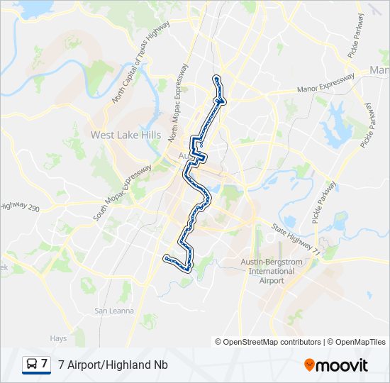 7 bus Line Map