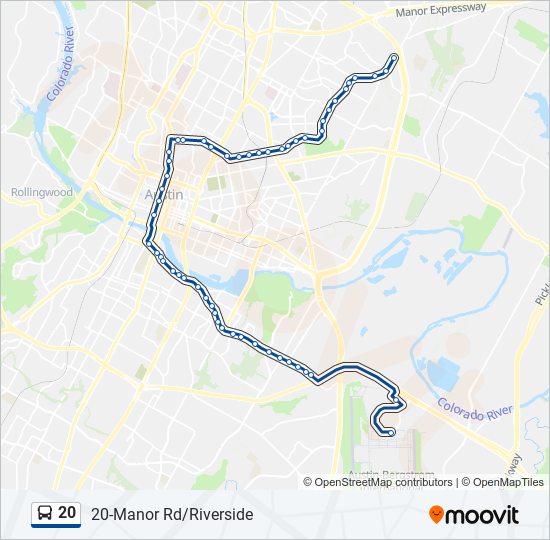 20 Bus Line Map