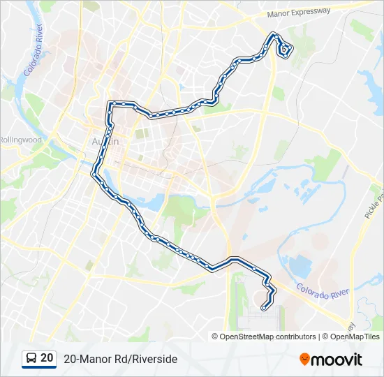 20 Bus Line Map