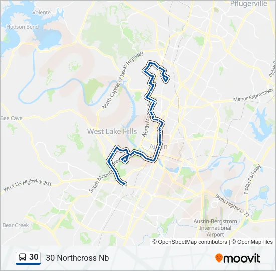 30 Bus Line Map