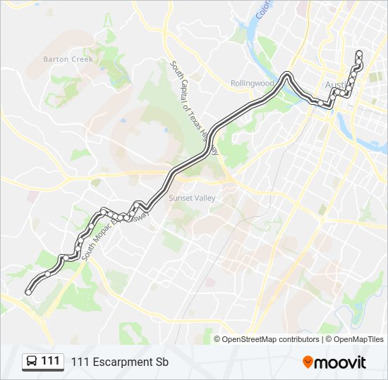 111 bus Line Map