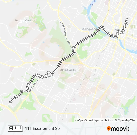 111 Bus Line Map